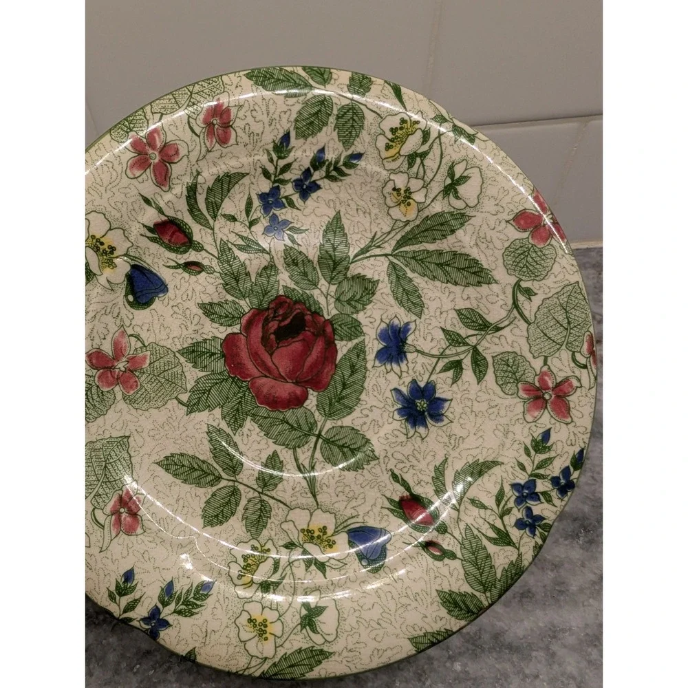 Zeller‎ Keramik German Floral Saucer Plate